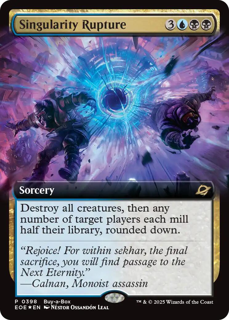 Singularity Rupture (Extended Art) (Buy-A-Box) [Edge of Eternities] | Card Citadel