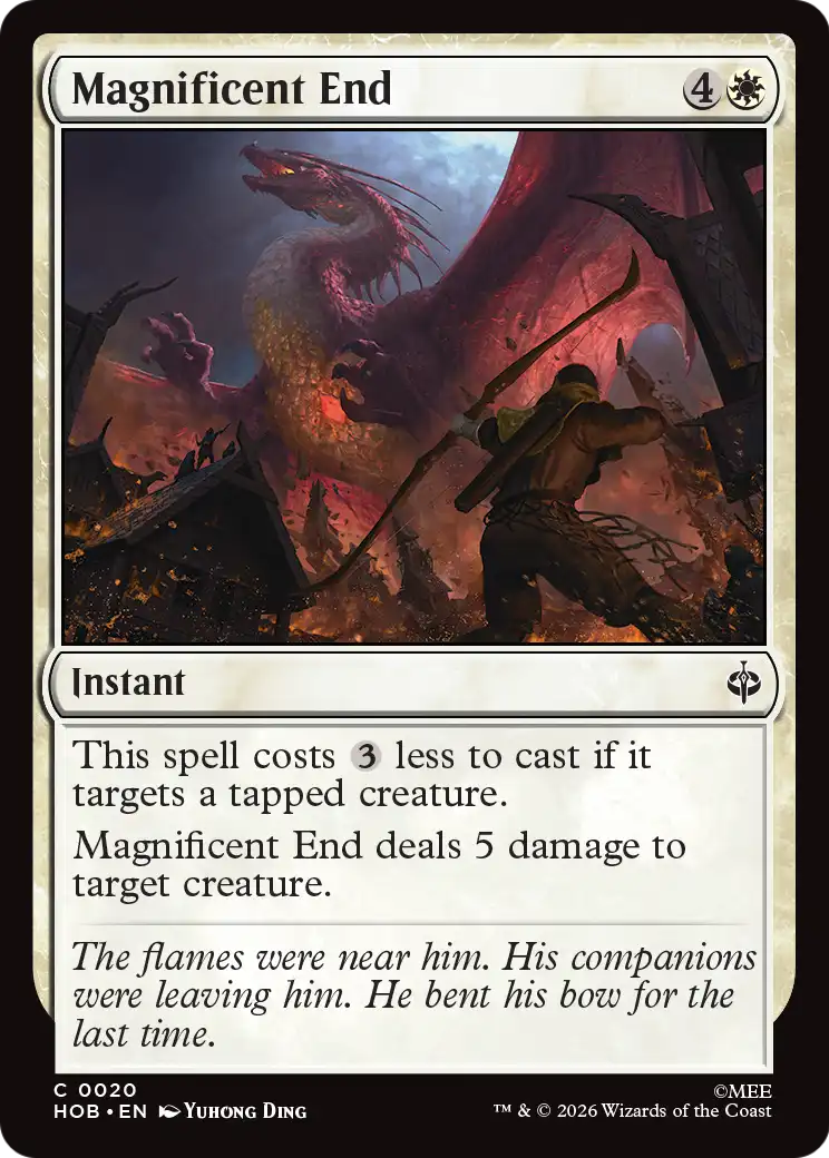 Magnificent End [The Hobbit] | Card Citadel