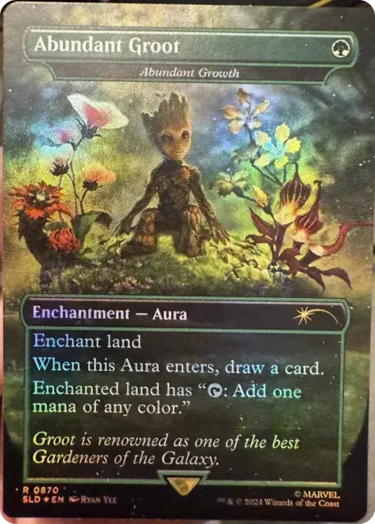 Abundant Groot - Abundant Growth (Rainbow Foil) [Secret Lair Drop Series] | Card Citadel