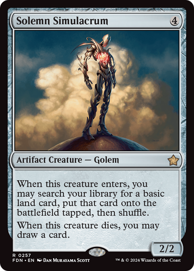 Solemn Simulacrum [Foundations] | Card Citadel