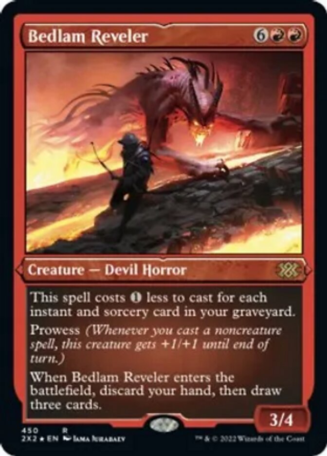 Bedlam Reveler (Foil Etched) [Double Masters 2022] | Card Citadel