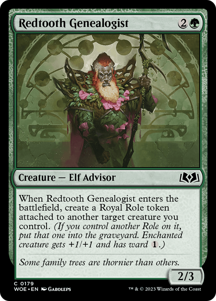 Redtooth Genealogist [Wilds of Eldraine] | Card Citadel