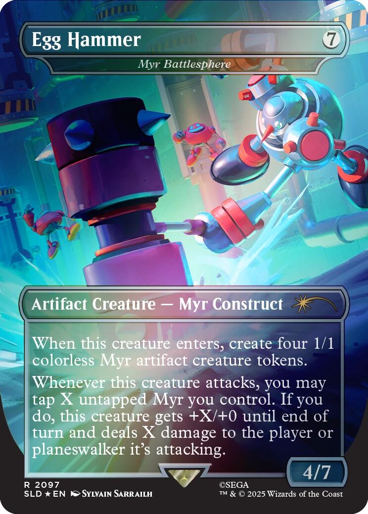 Egg Hammer - Myr Battlesphere (Rainbow Foil) [Secret Lair Drop Series] | Card Citadel