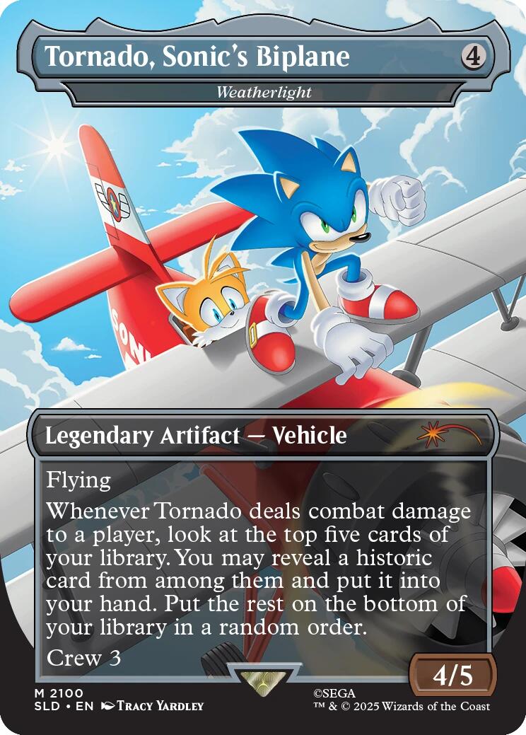 Tornado, Sonic's Biplane - Weatherlight [Secret Lair Drop Series] | Card Citadel