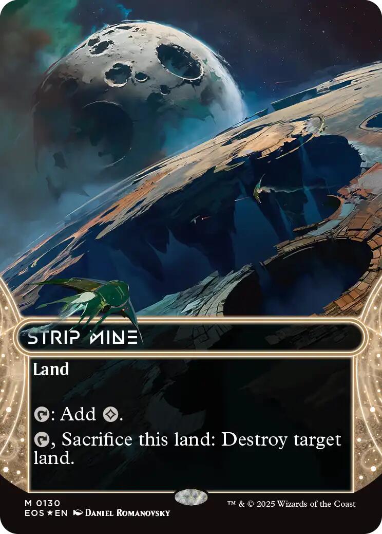Strip Mine (0130) (Borderless) (Galaxy Foil) [Edge of Eternities: Stellar Sights] | Card Citadel