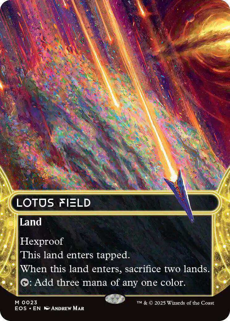 Lotus Field (0023) (Borderless) [Edge of Eternities: Stellar Sights] | Card Citadel