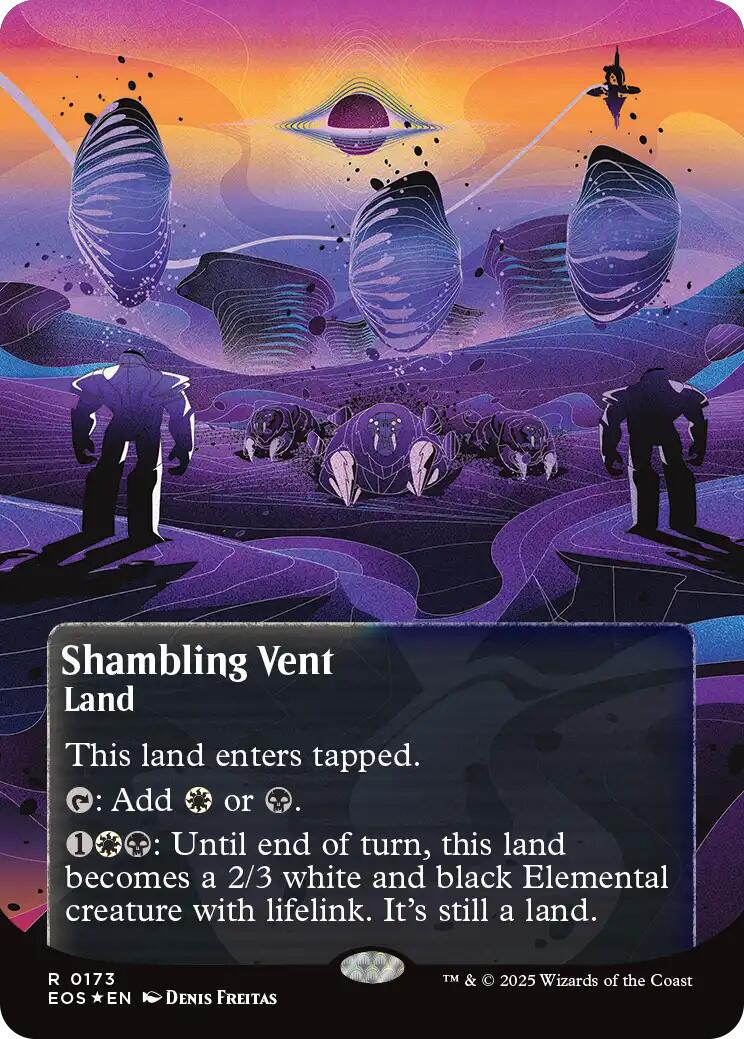 Shambling Vent (0173) (Borderless) (Galaxy Foil) [Edge of Eternities: Stellar Sights] | Card Citadel