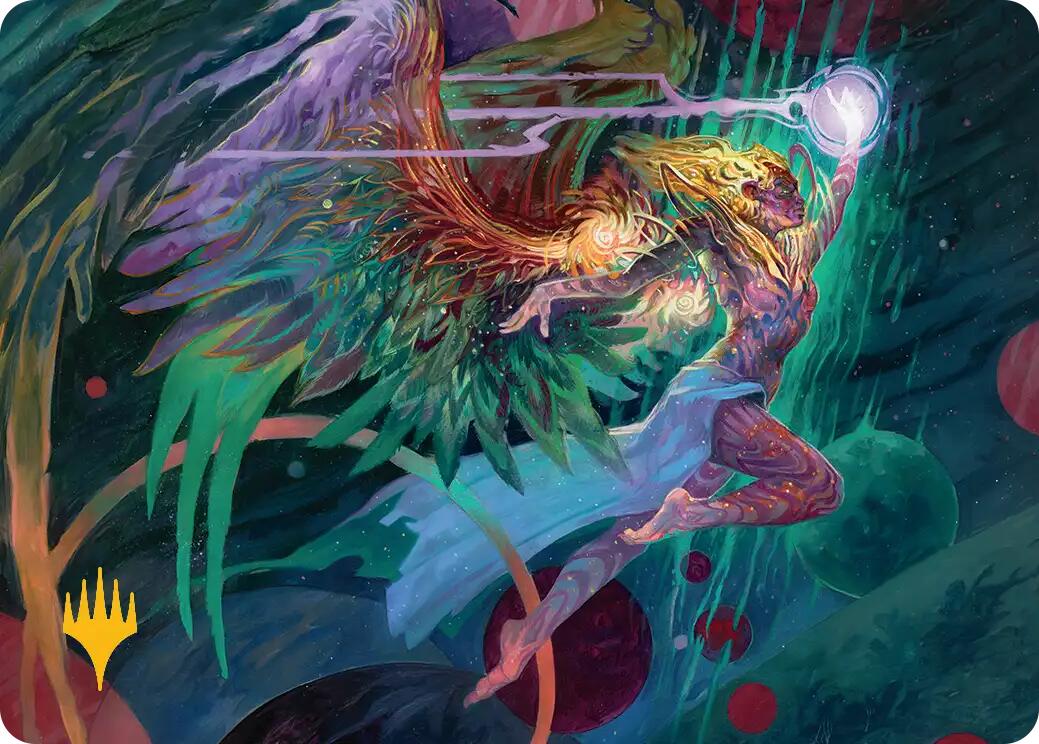 Exalted Sunborn Art Card (Gold-Stamped Signature) [Edge of Eternities Art Series] | Card Citadel