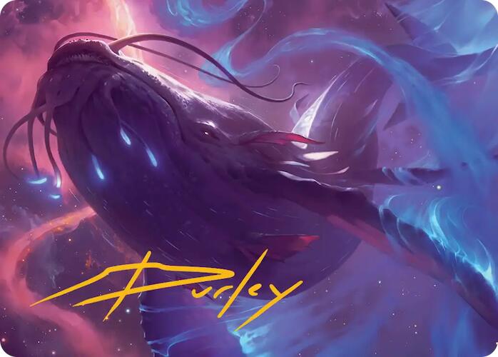 Starbreach Whale Art Card (Gold-Stamped Signature) [Edge of Eternities Art Series] | Card Citadel