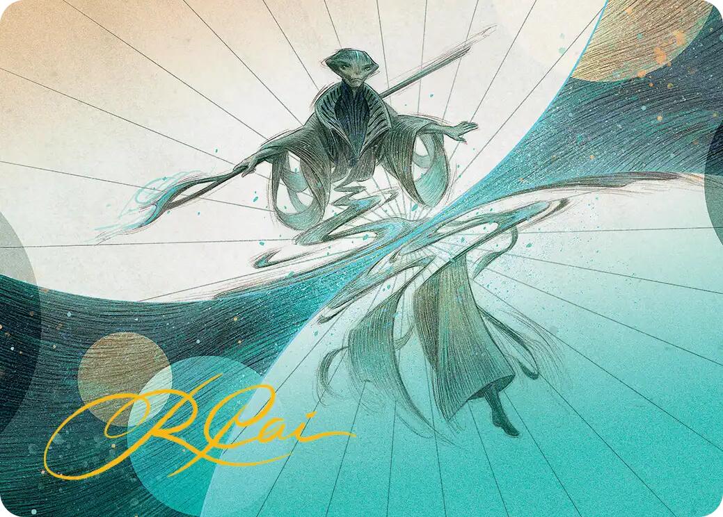 Weftwalking Art Card (Gold-Stamped Signature) [Edge of Eternities Art Series] | Card Citadel