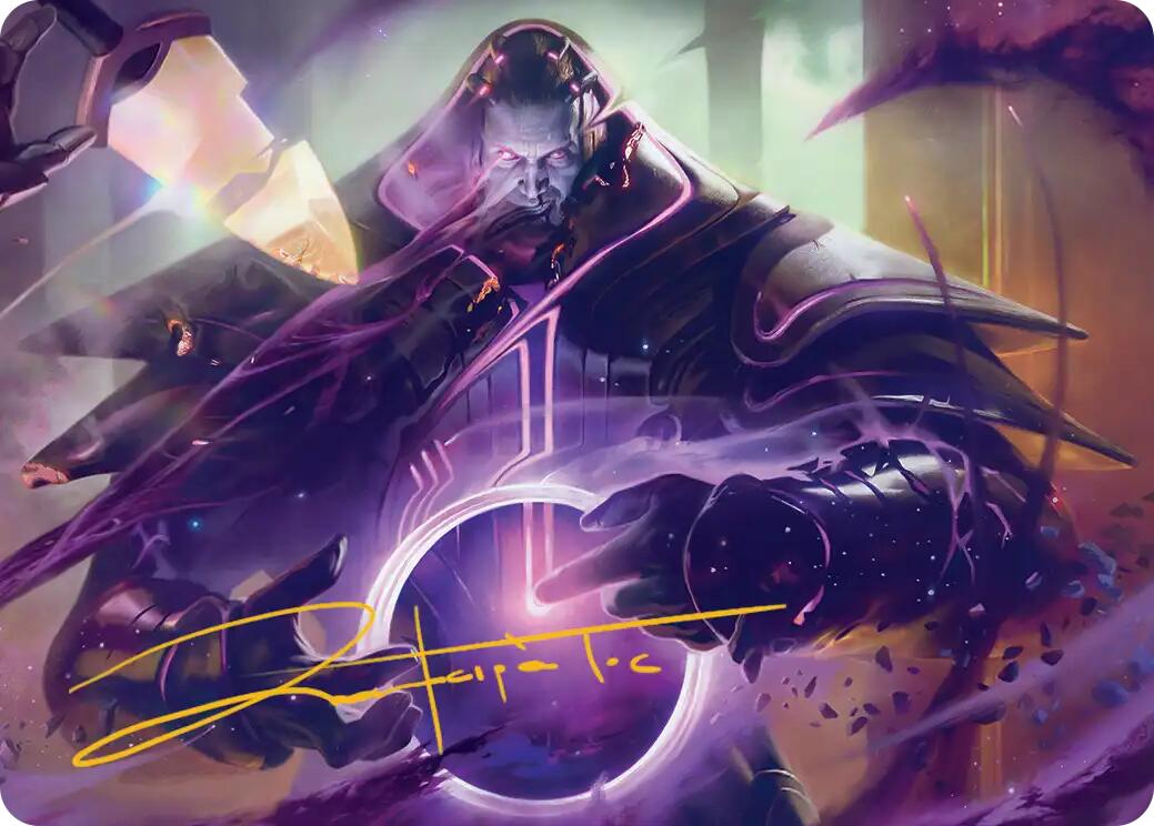 Embrace Oblivion Art Card (Gold-Stamped Signature) [Edge of Eternities Art Series] | Card Citadel