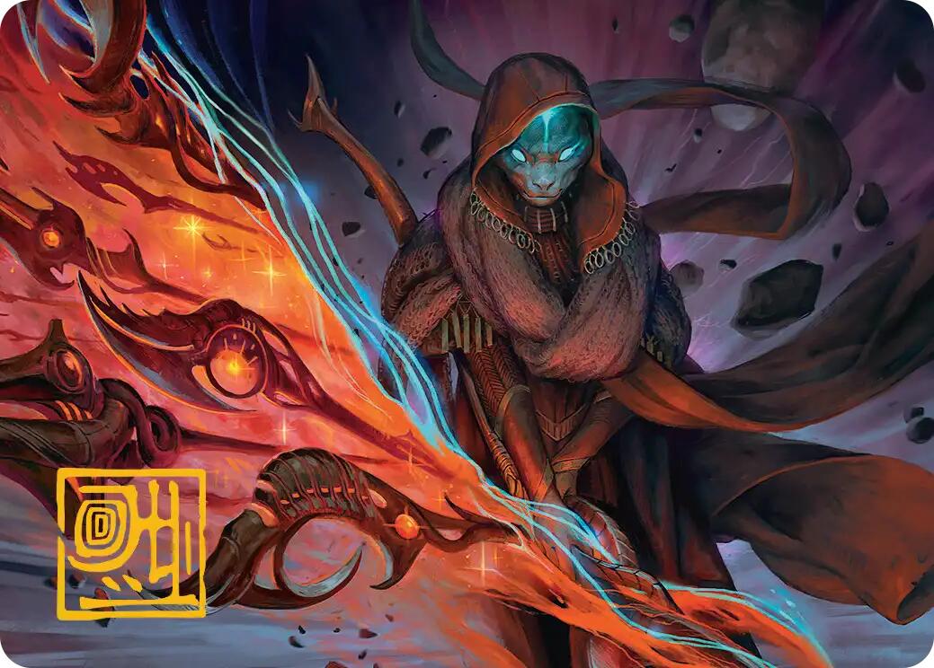 Weftstalker Ardent Art Card (Gold-Stamped Signature) [Edge of Eternities Art Series] | Card Citadel