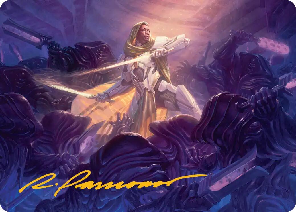 Syr Vondam, Sunstar Exemplar Art Card (Gold-Stamped Signature) [Edge of Eternities Art Series] | Card Citadel