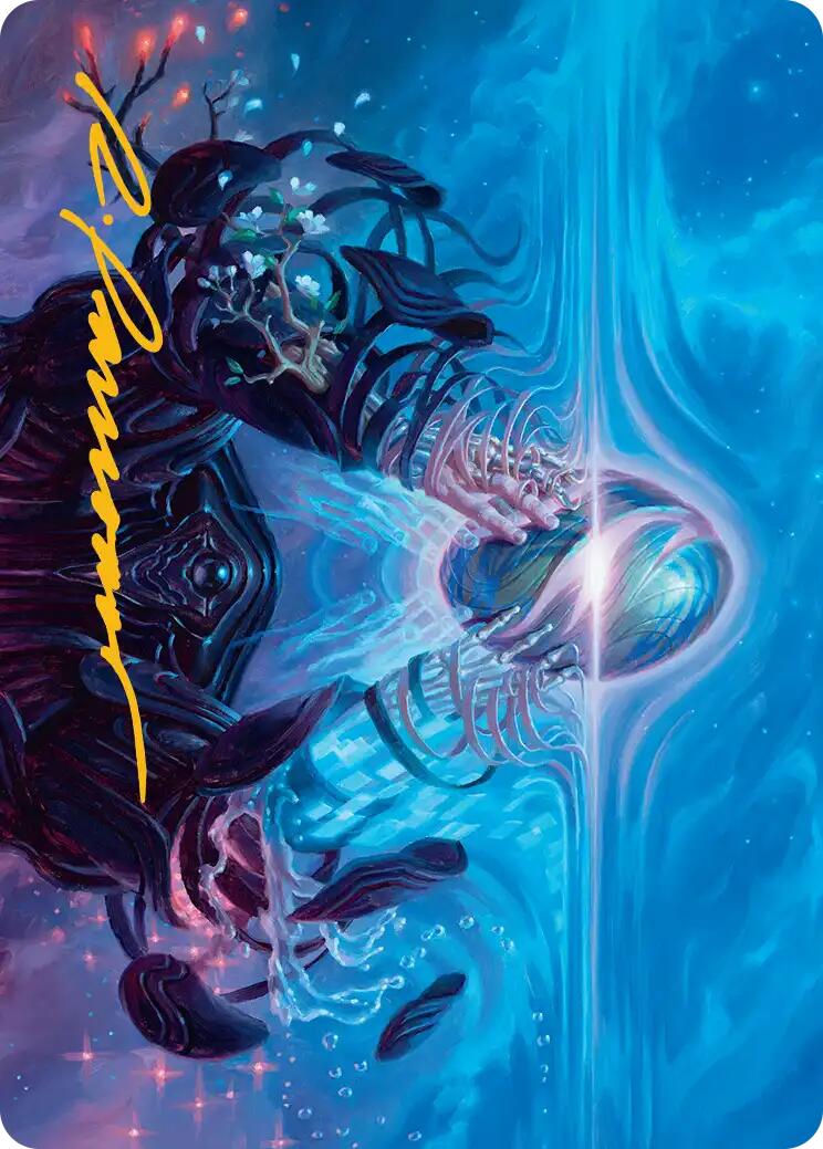 The Endstone Art Card (Gold-Stamped Signature) [Edge of Eternities Art Series] | Card Citadel