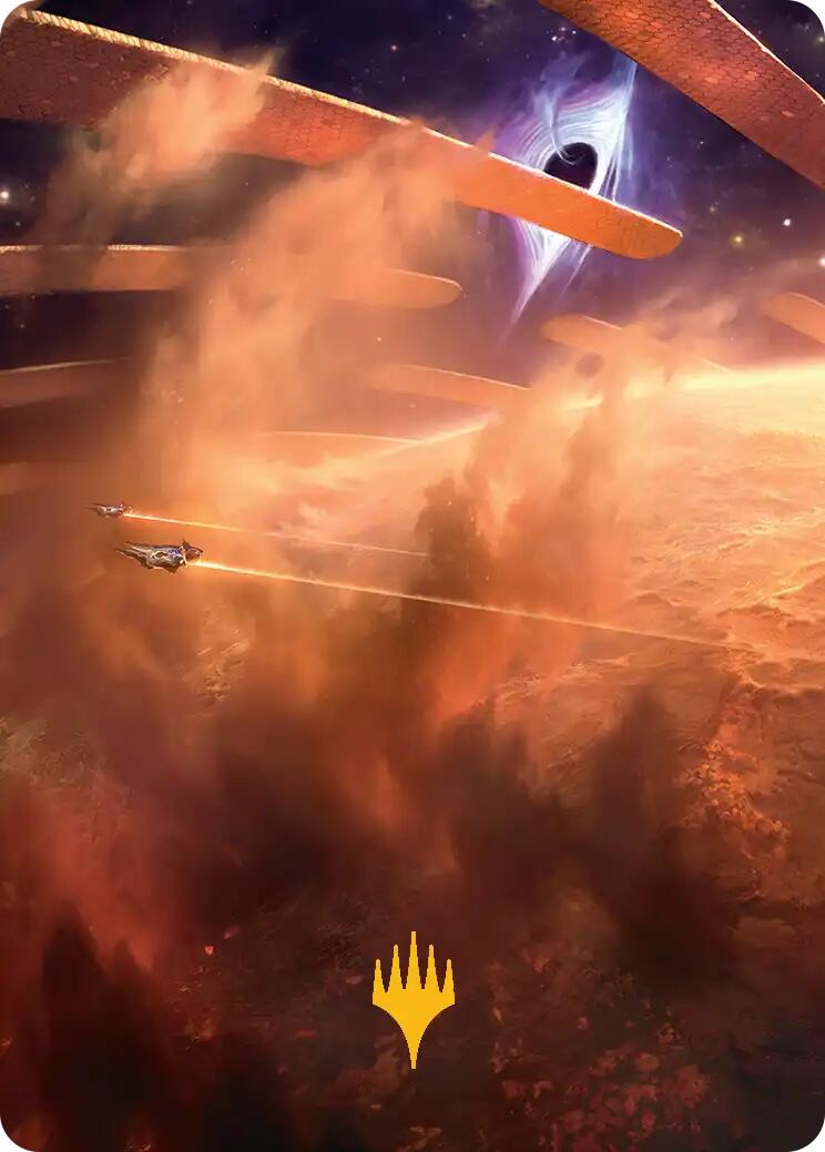 Adagia, Windswept Bastion Art Card (Gold-Stamped Planeswalker Symbol) [Edge of Eternities Art Series] | Card Citadel