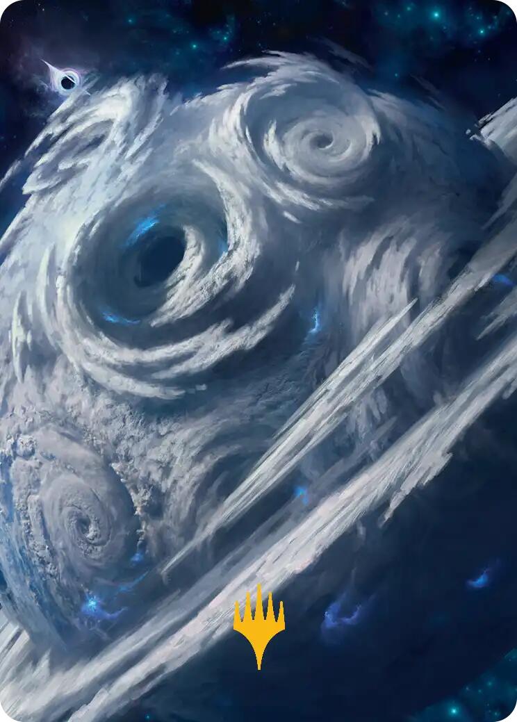 Uthros, Titanic Godcore Art Card (Gold-Stamped Planeswalker Symbol) [Edge of Eternities Art Series] | Card Citadel