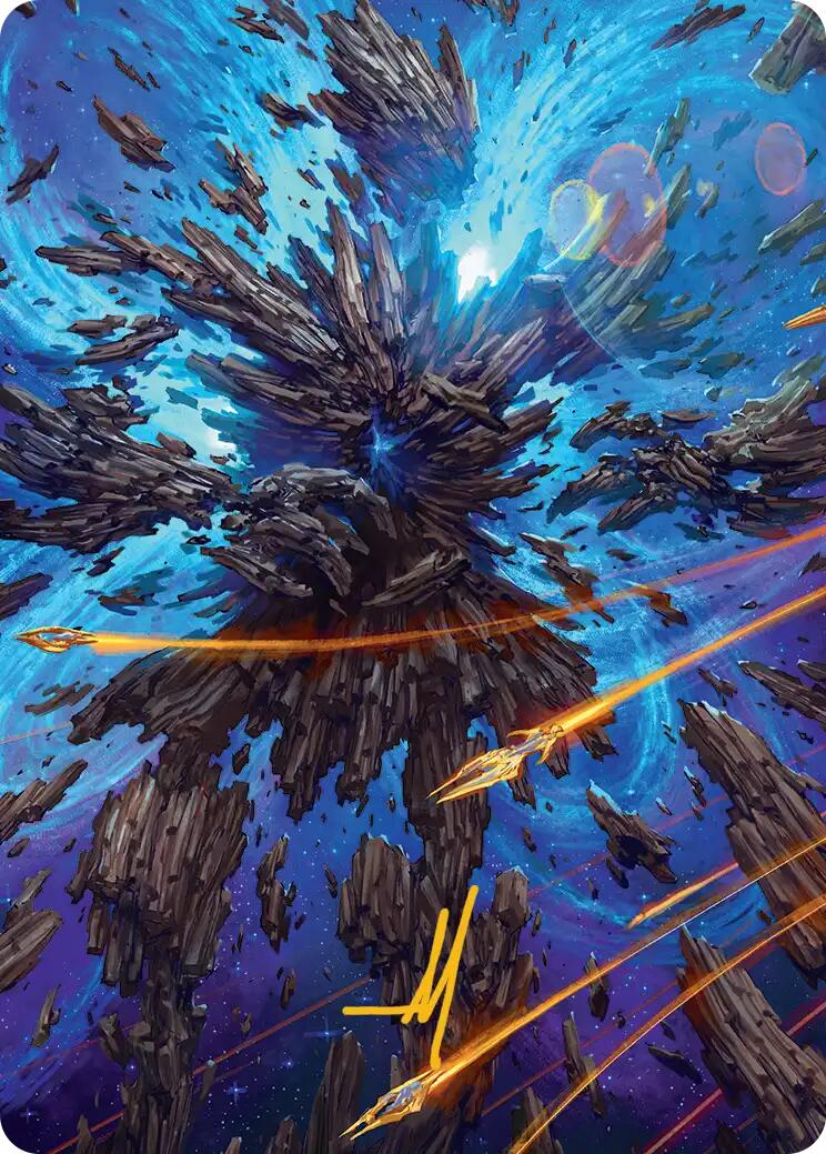 Celestial Colonnade Art Card (Gold-Stamped Signature) [Edge of Eternities Art Series] | Card Citadel