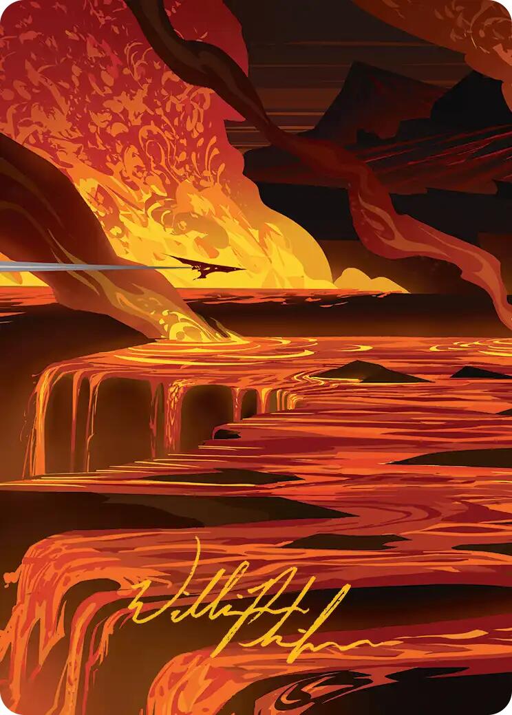 Blast Zone Art Card (Gold-Stamped Signature) [Edge of Eternities Art Series] | Card Citadel