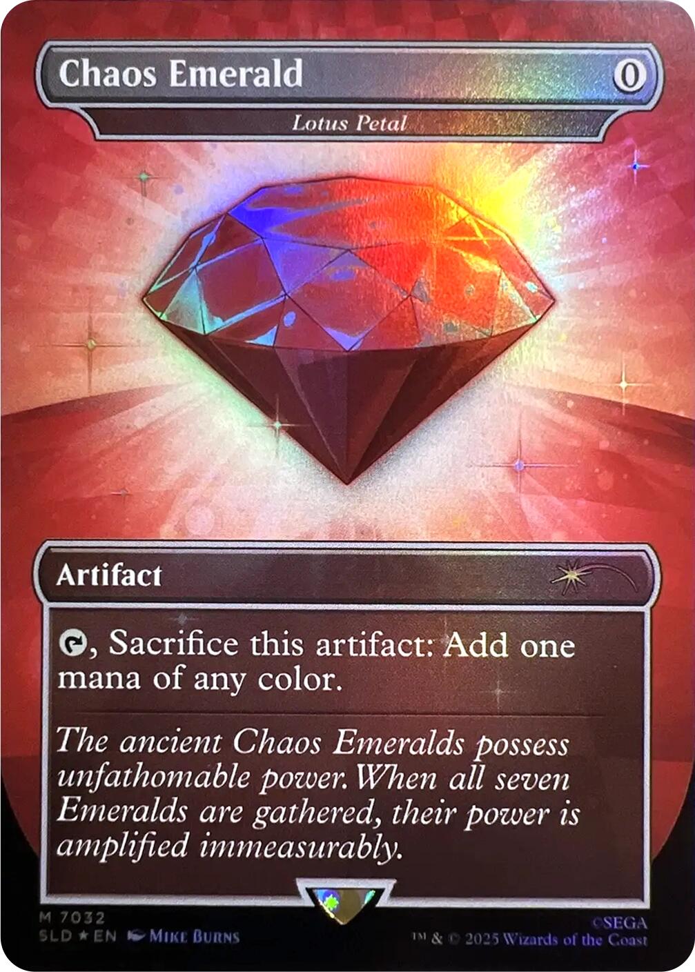 Chaos Emerald - Lotus Petal (7032) [Secret Lair Drop Series] | Card Citadel