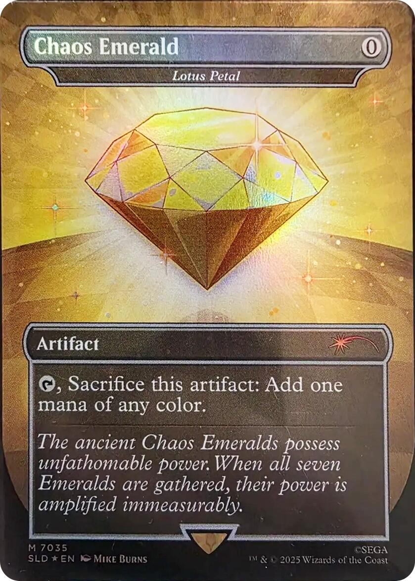 Chaos Emerald - Lotus Petal (7035) [Secret Lair Drop Series] | Card Citadel