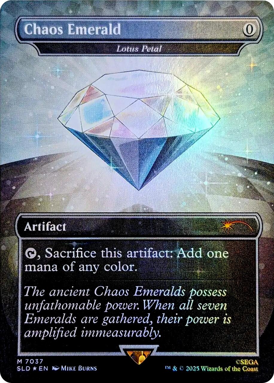 Chaos Emerald - Lotus Petal (7037) [Secret Lair Drop Series] | Card Citadel