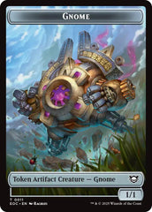 Gnome // Golem (0014) Double-Sided Token [Edge of Eternities Commander Tokens] | Card Citadel