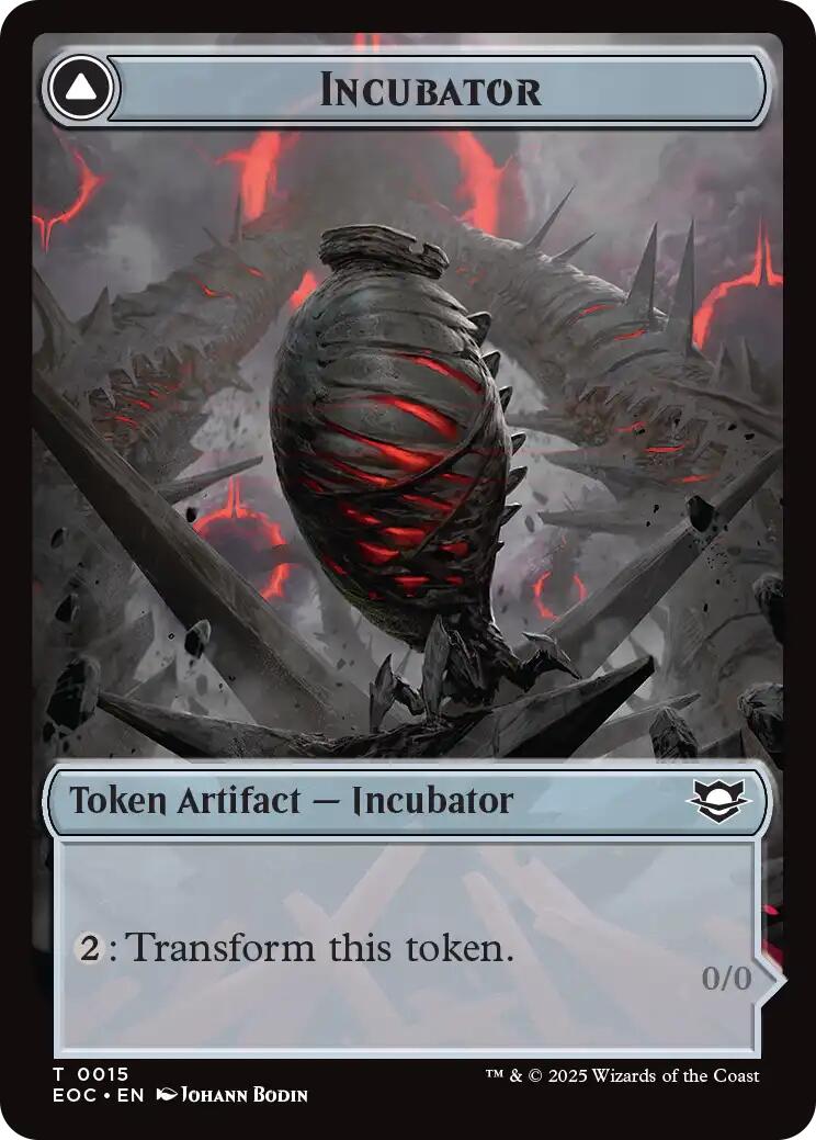 Incubator // Phyrexian Double-Sided Token [Edge of Eternities Commander Tokens] | Card Citadel