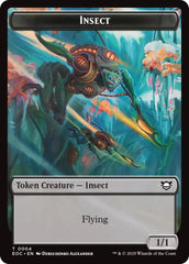 Insect // Elemental (0007) Double-Sided Token [Edge of Eternities Commander Tokens] | Card Citadel