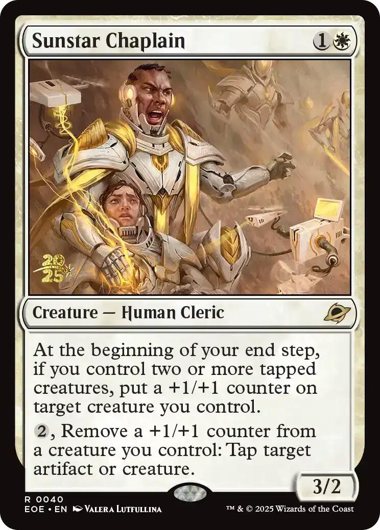 Sunstar Chaplain [Edge of Eternities Prerelease Promos] | Card Citadel