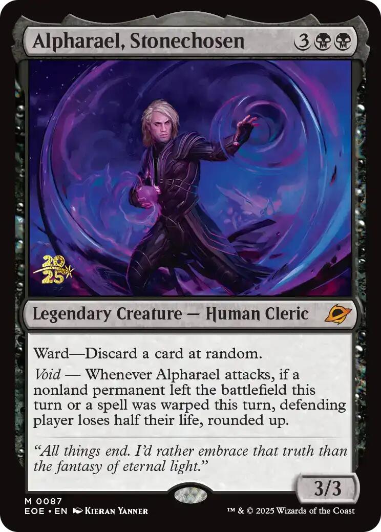 Alpharael, Stonechosen [Edge of Eternities Prerelease Promos] | Card Citadel