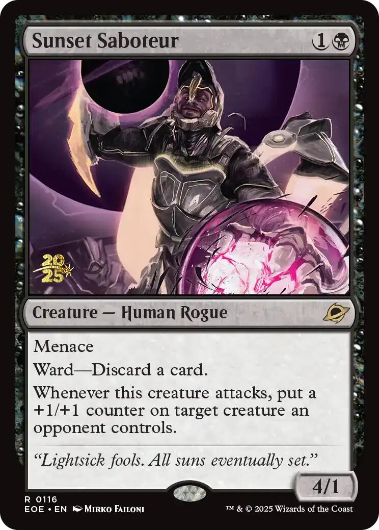 Sunset Saboteur [Edge of Eternities Prerelease Promos] | Card Citadel