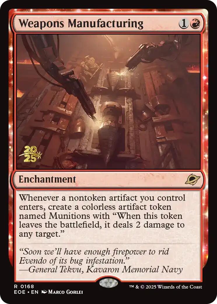 Weapons Manufacturing [Edge of Eternities Prerelease Promos] | Card Citadel