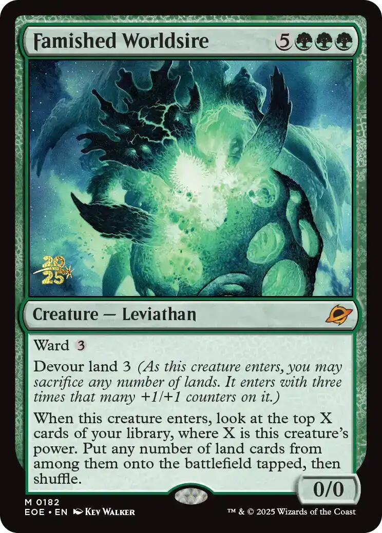 Famished Worldsire [Edge of Eternities Prerelease Promos] | Card Citadel