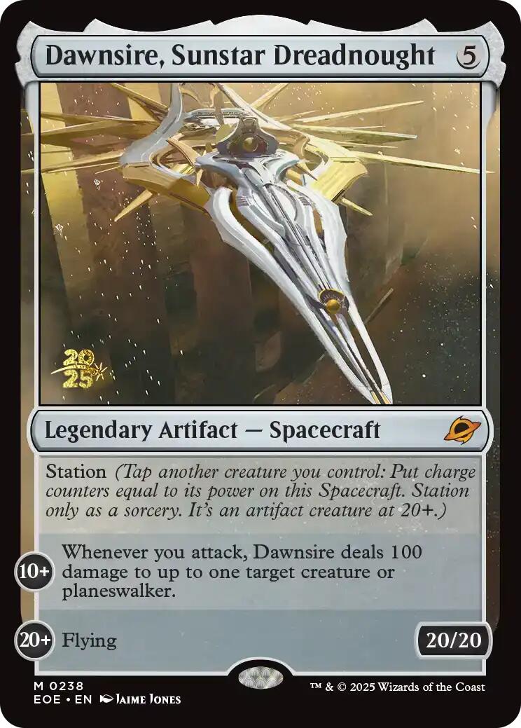 Dawnsire, Sunstar Dreadnought [Edge of Eternities Prerelease Promos] | Card Citadel