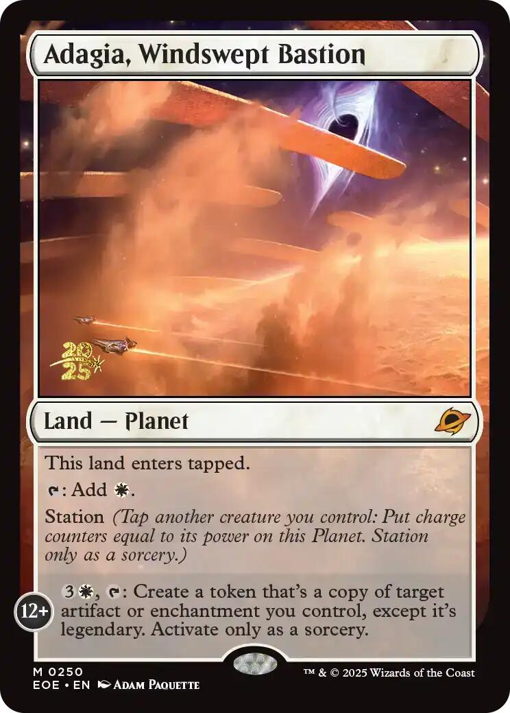 Adagia, Windswept Bastion [Edge of Eternities Prerelease Promos] | Card Citadel