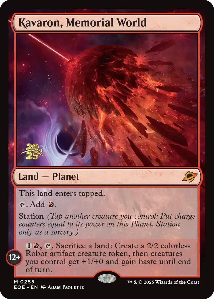 Kavaron, Memorial World [Edge of Eternities Prerelease Promos] | Card Citadel