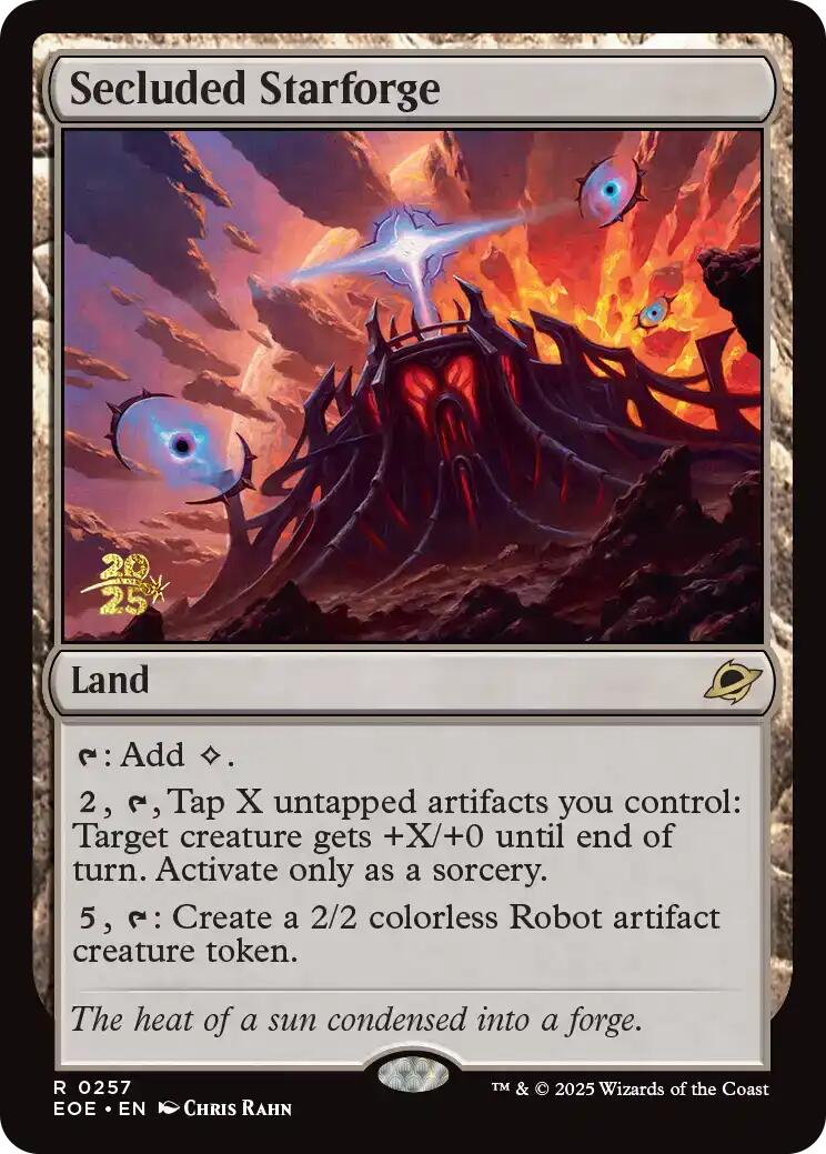 Secluded Starforge [Edge of Eternities Prerelease Promos] | Card Citadel