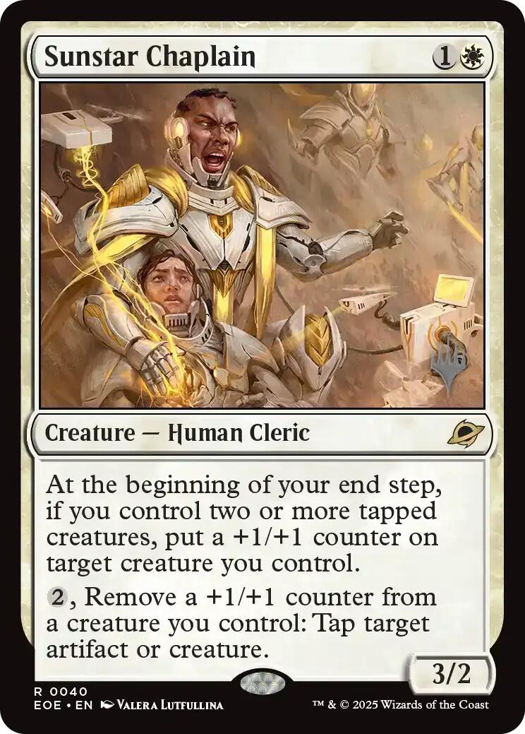 Sunstar Chaplain [Edge of Eternities Promo Pack] | Card Citadel