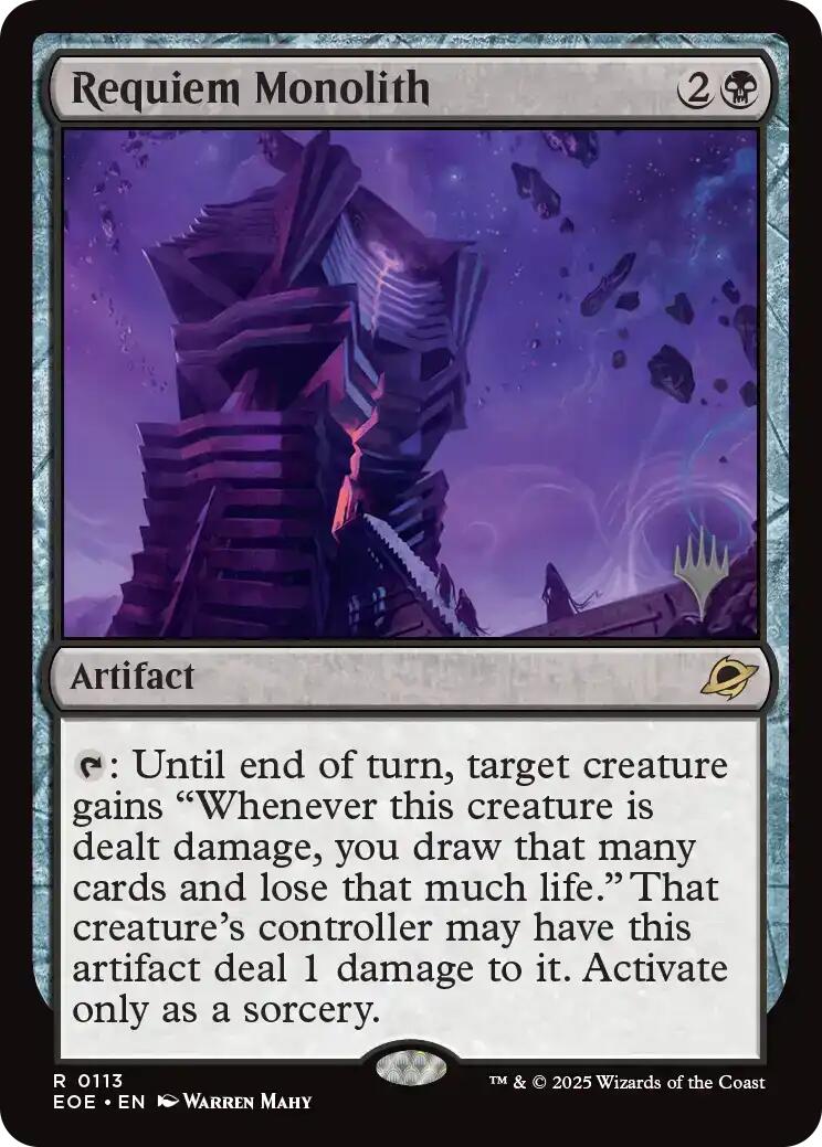 Requiem Monolith [Edge of Eternities Promo Pack] | Card Citadel