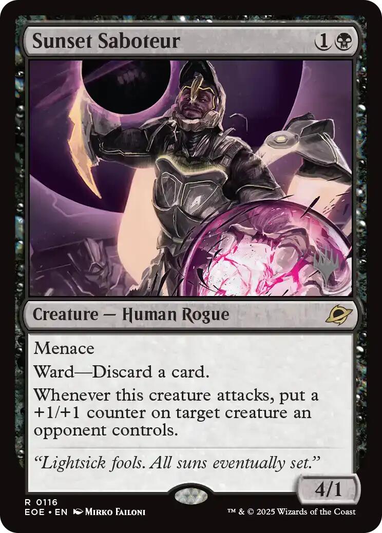 Sunset Saboteur [Edge of Eternities Promo Pack] | Card Citadel