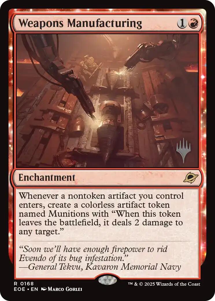 Weapons Manufacturing [Edge of Eternities Promo Pack] | Card Citadel
