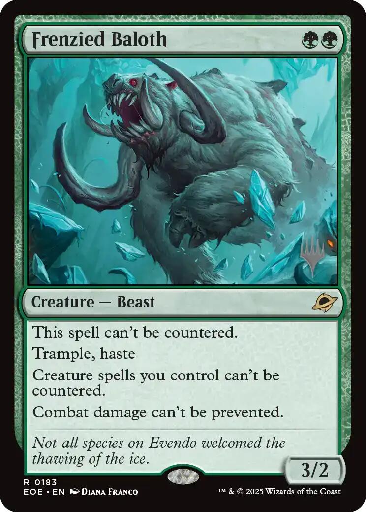 Frenzied Baloth [Edge of Eternities Promo Pack] | Card Citadel