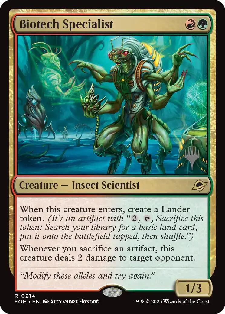 Biotech Specialist [Edge of Eternities Promo Pack] | Card Citadel