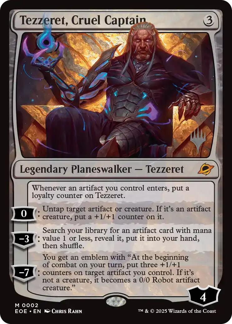 Tezzeret, Cruel Captain [Edge of Eternities Promo Pack] | Card Citadel