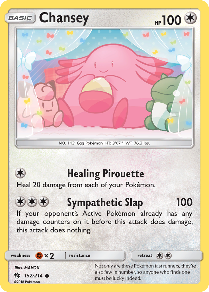 Chansey (152/214) [Sun & Moon: Lost Thunder] | Card Citadel