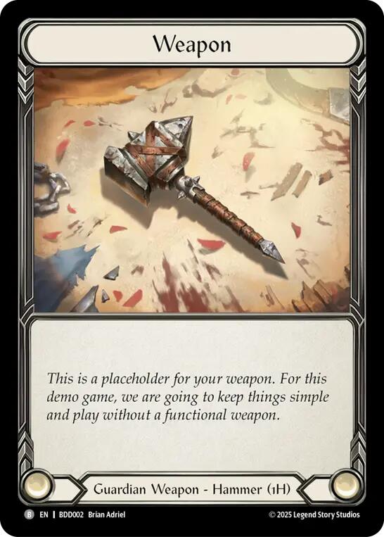Placeholder Weapon [BDD002] (Bravo Demo Deck) | Card Citadel