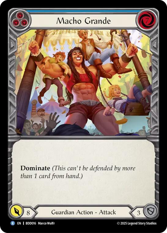 Macho Grande (Blue) [BDD016] (Bravo Demo Deck) | Card Citadel