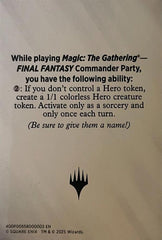 Blank Hero Token [FINAL FANTASY Tokens] | Card Citadel