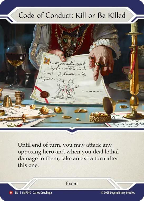 Code of Conduct: Kill or Be Killed [SMP010] (Smash Palace) | Card Citadel