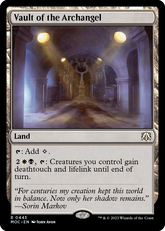 Vault of the Archangel [March of the Machine Commander] | Card Citadel